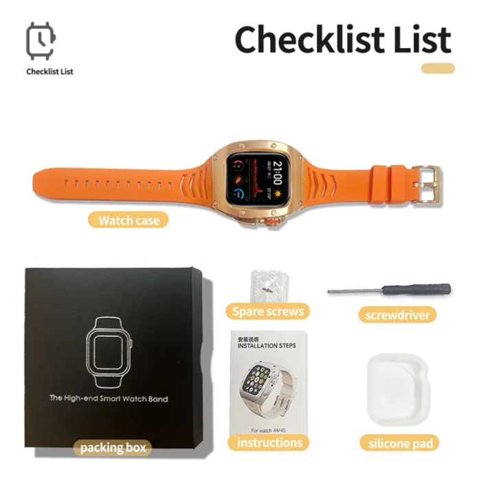 SHELLBOX - SHELLBOX Apple Watch Ultra/Ultra 2 49mm Armband Metal Ram