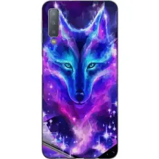 Gustaf - Mobilskal till Samsung Galaxy A7 (2018) med Neon Varg