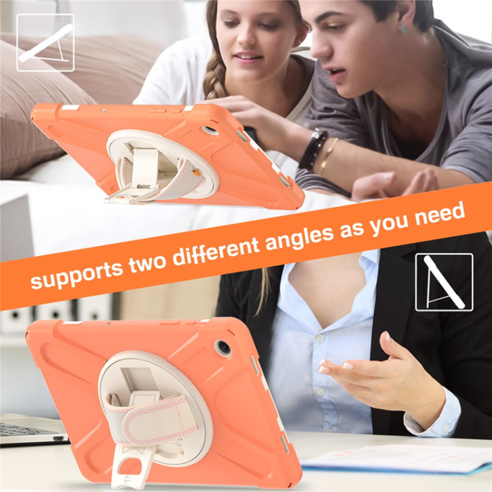 A-One Brand - Galaxy Tab A9 Plus Mobilskal Silikon Rotary Kickstand