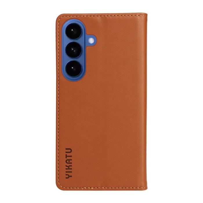 YIKATU - YIKATU Samsung Galaxy S26 Plus Skal PU Läder - Brun
