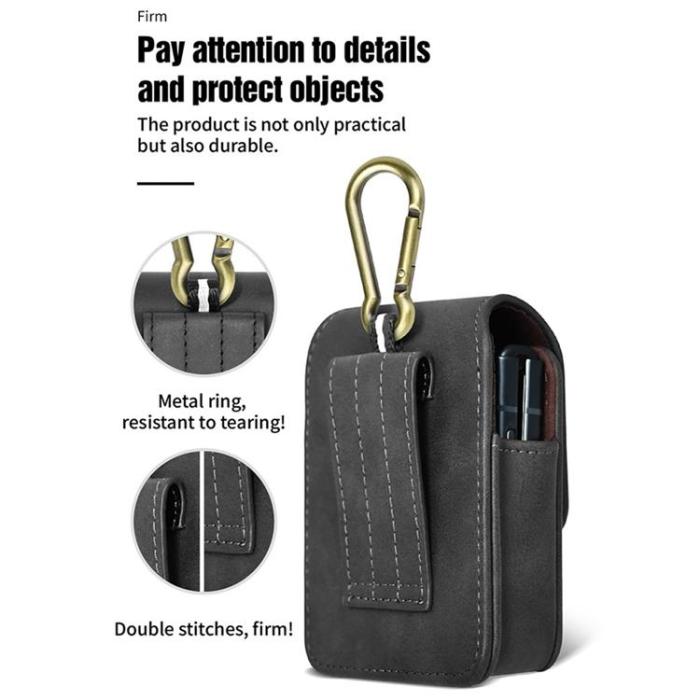 PULOKA - PULOKA Galaxy Z Flip 6/Z Flip 5 Bältesväskor Holster Vertical - Brun