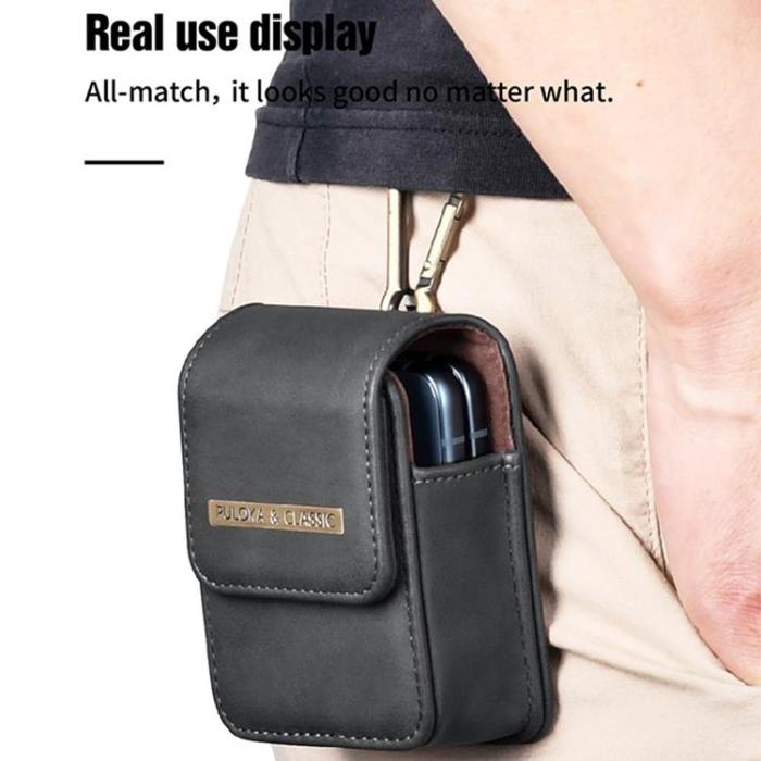 PULOKA - PULOKA Galaxy Z Flip 6/Z Flip 5 Bältesväskor Holster Vertical - Brun