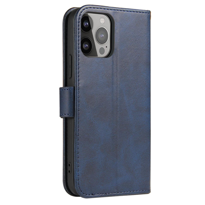 OEM - iPhone 15 Plånboksfodral Magnet Stativ - Blå
