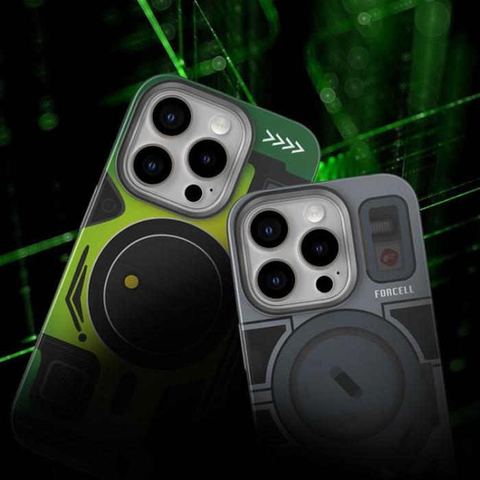 Forcell - Forcell Galaxy S25 Ultra Mobilskal Magsafe Levels - Cyber Grön