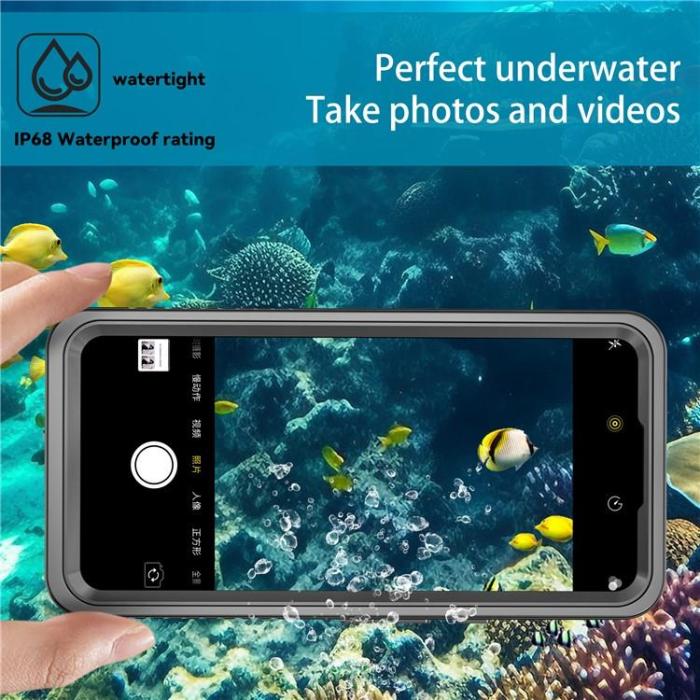 A-One Brand - Google Pixel 8 Mobilskal IP68 Vattentätt FS - Svart