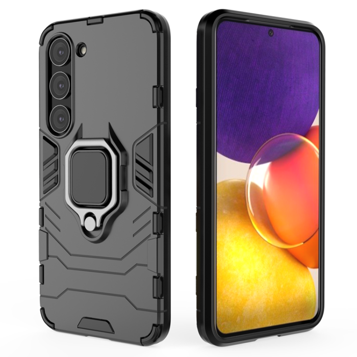 OEM - Galaxy S23 Skal Ringhållare Armor Magnetic - Svart