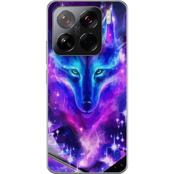 iSecrets - Genomskinligt Skal kompatibel med Xiaomi 15 Pro med Neon Varg