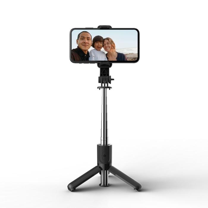 Tech-Protect - Trådlös Selfiestick Tripod L02S - Svart