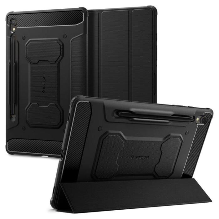 UTGATT - Spigen Galaxy Tab S9 Fodral Rugged Armor Pro - Svart