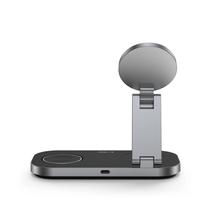 Tech-Protect - Tech-Protect 3-in-1 Trådlös Laddare Magsafe iPhone, Apple Watch, AirPods - Svart