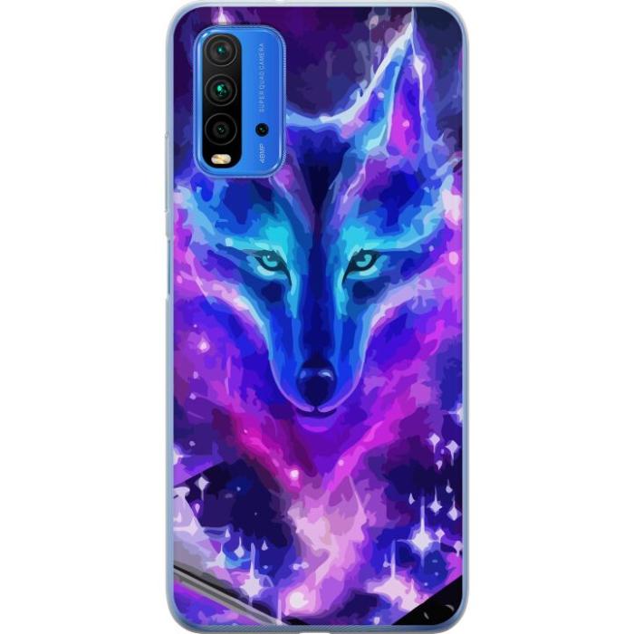 iSecrets - Mobilskal till Xiaomi Redmi 9T med Neon Varg