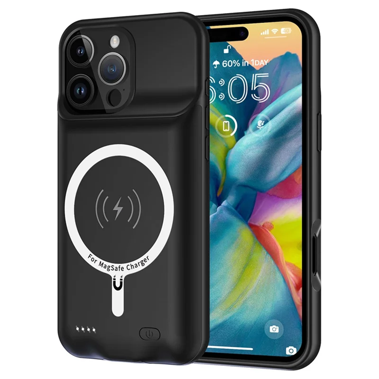 iPhone 16 Pro Max Batteriskal Magsafe 7000mAh B19S - Svart | 2353 | AlltMobil