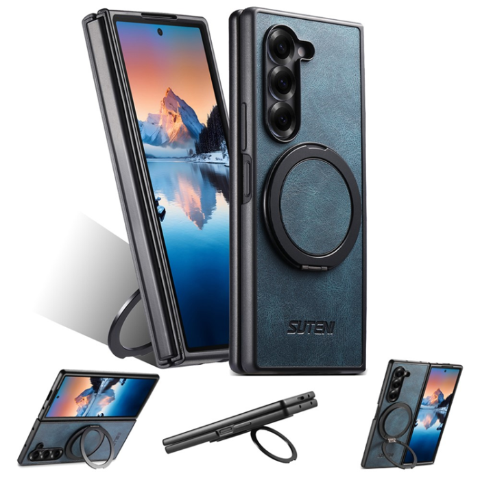 SUTENI - SUTENI Galaxy Z Fold 7 Mobilskal MagSafe G3 Waxy - Blå