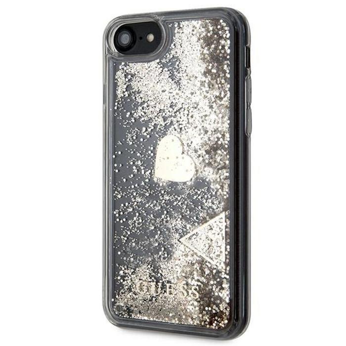 Guess - Guess iPhone 7/8/SE (2020/2022) Skal Liquid Glitter - Guld