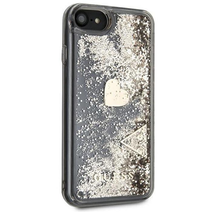 Guess - Guess iPhone 7/8/SE (2020/2022) Skal Liquid Glitter - Guld