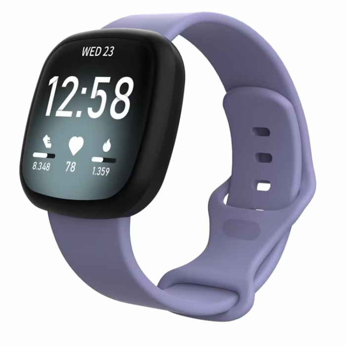 A-One Brand - Fitbit Versa 3/Sens Armband Silikon - Lila