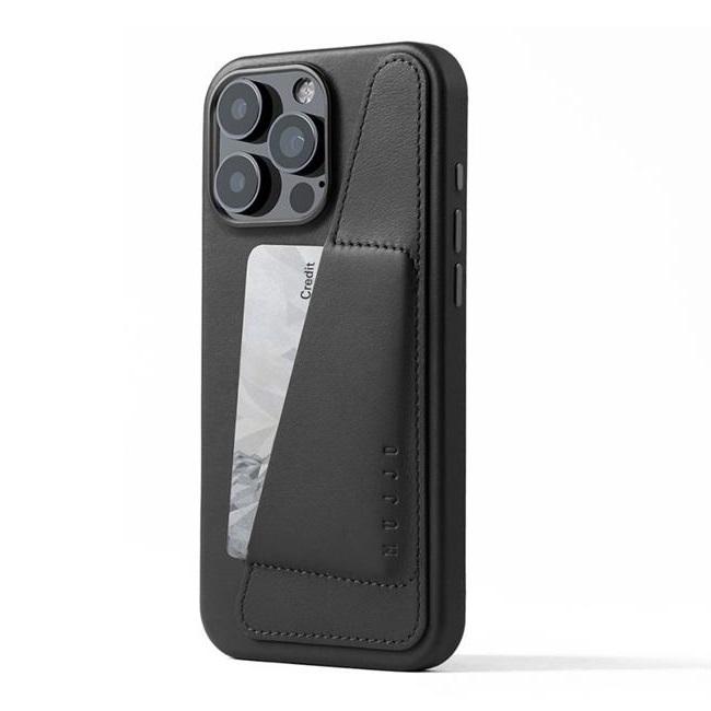 Mujjo iPhone 16 Pro Max Mobilskal MagSafe Korthållare - Svart | 2353 | AlltMobil