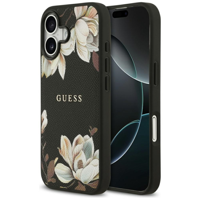 Guess - Guess iPhone 17 Mobilskal Magsafe Classic Logo - Svart