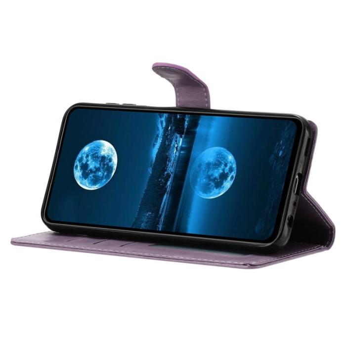OEM - Samsung Galaxy S26 Plus Plånboksfodral Konstläder Ställfunktion - Lila