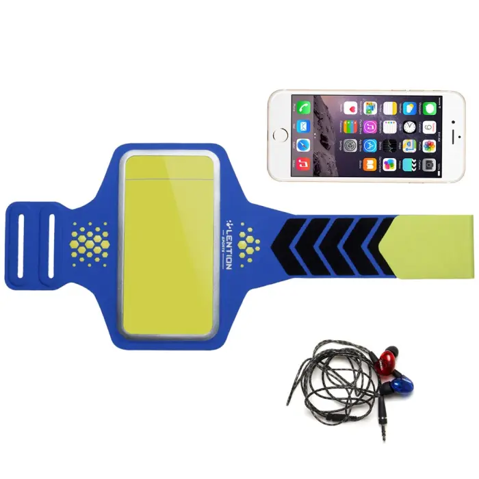 LENTION - Lention Active Universalt Sportsarmband upp till 4.8'' - Blå
