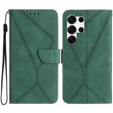 OEM - Mobilskal till Samsung Galaxy S26 Ultra KonstL&auml;der Flip- Gr&ouml;n