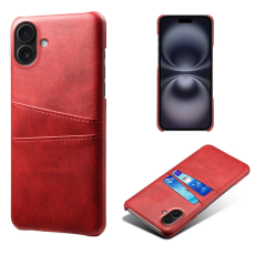 A-One Brand - iPhone 17 Mobilskal Korthållare Dual - Röd