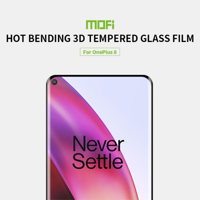 Mofi - MOFI 3D Curved Härdat Glas Skärmskydd OnePlus 8
