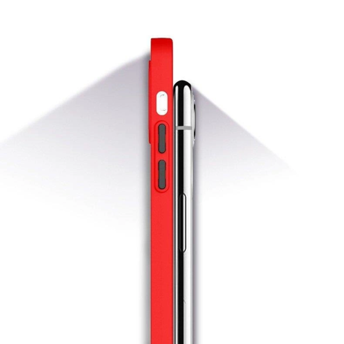 OEM - Xiaomi Redmi Note 10/10S Mobilskal Translucent Milky - Röd