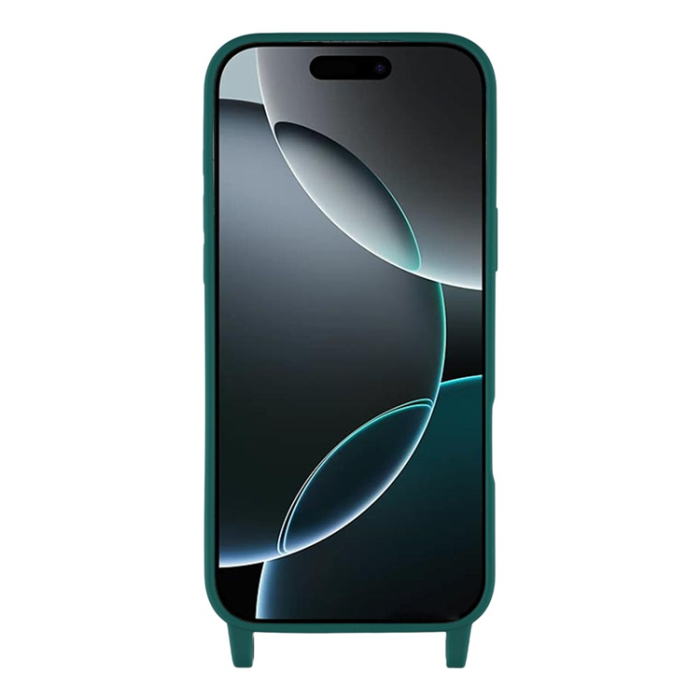 A-One Brand - iPhone 17 Pro Max Mobilskal TPU med Hål för Rem - Mörkgrön