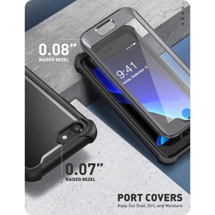 UTGATT - SupCase IBLSN Ares Skal iPhone 7/8/SE (2020/2022) - Svart