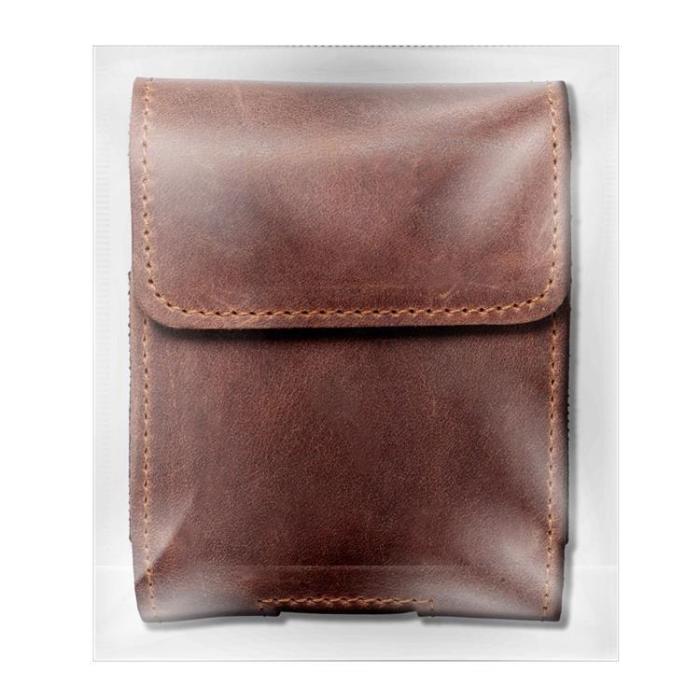 OEM - Galaxy Z Flip 6/5/4 Bältesväska Holster Horizontal Hästläder - Brun