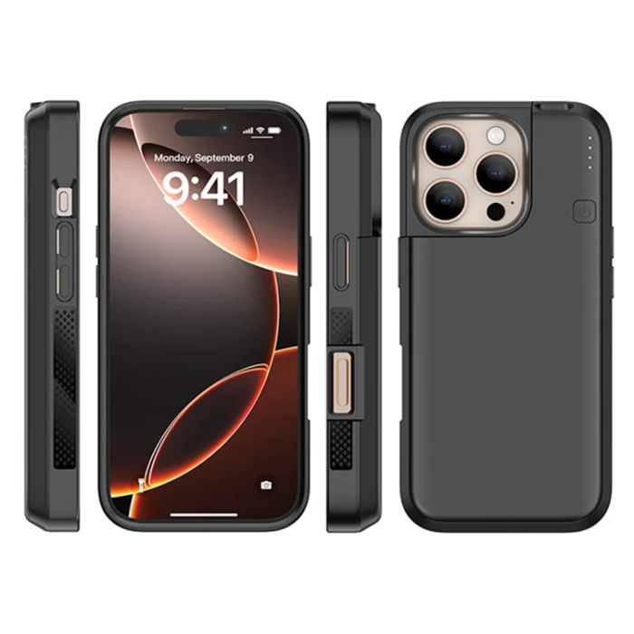 A-One Brand - iPhone 16 Pro Batteriskal 5000mAh N2004 - Svart