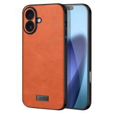 SULADA - SULADA iPhone 17 Mobilskal PU-läder+TPU+PC - Orange