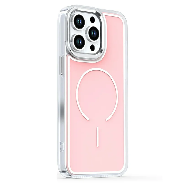 iPhone 16 Pro Mobilskal Magsafe Electroplated - Rosa (Rosa) | 2353 | AlltMobil