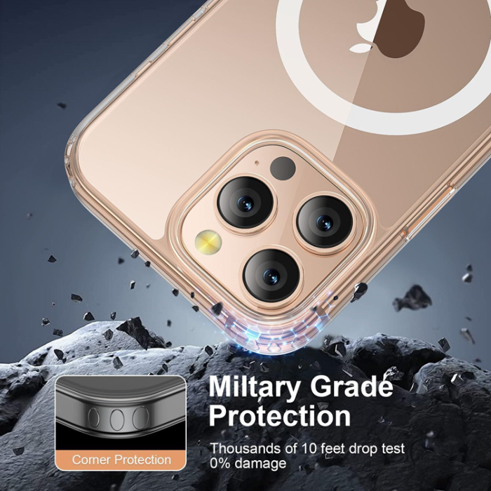 OEM - iPhone 16 Pro Max Mobilskal MagSafe Anti Shock 1.5 mm - Transparent