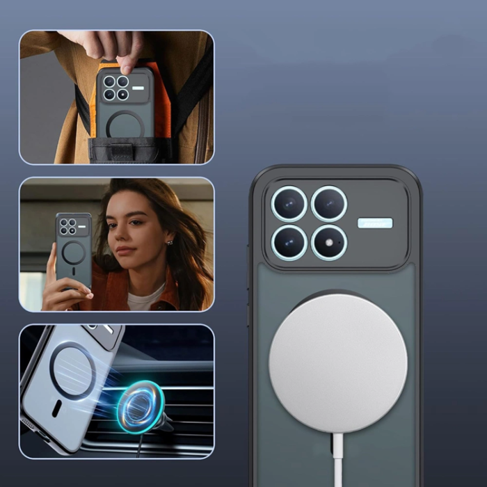 Tech-Protect - Tech-Protect Xiaomi Poco F8 Pro Mobilskal MagSafe Magmat - Matt Svart