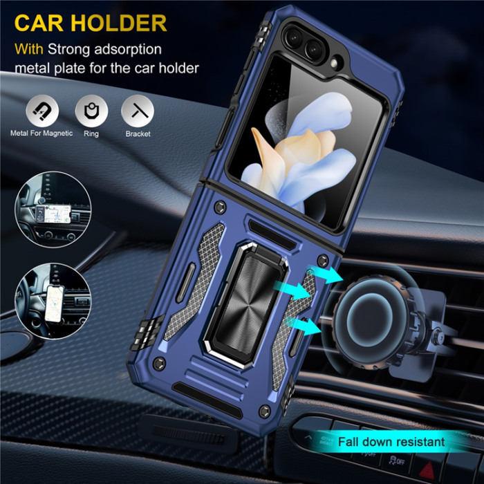 A-One Brand - Galaxy Z Flip7 FE/Z Flip6 Mobilskal Armor Kickstand