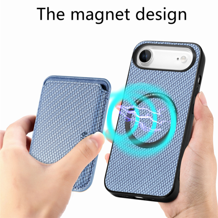 A-One Brand - iPhone Air Mobilskal Detachable Korthållare - Blå