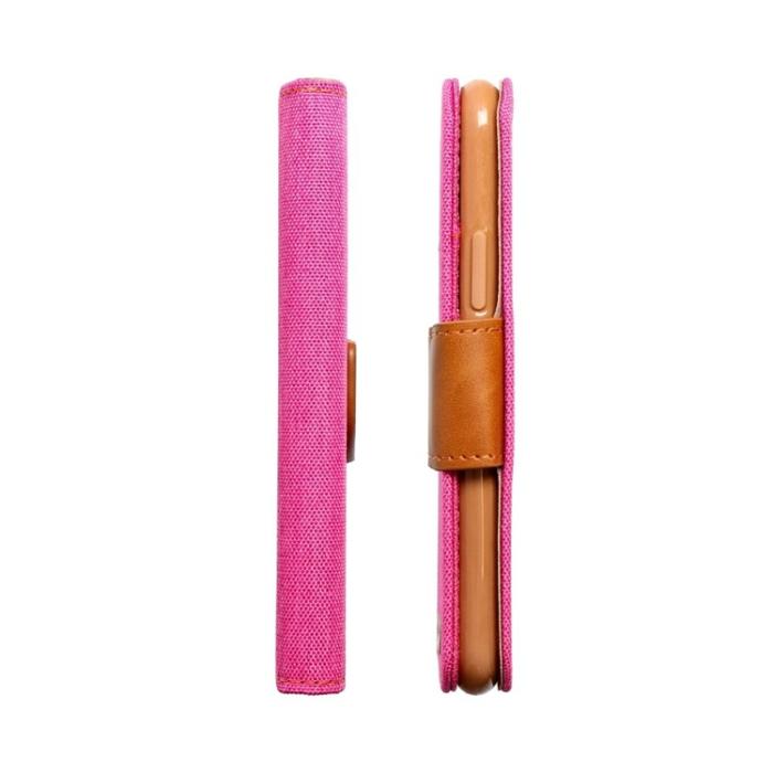 OEM - Galaxy S23 FE Plånboksfodral Canvas - Rosa