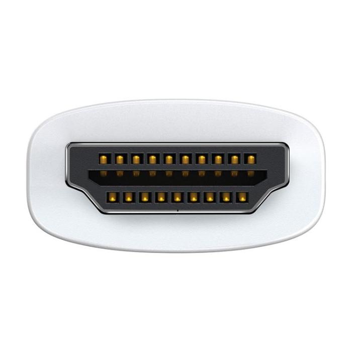 BASEUS - Baseus Adapter HDMI Till VGA Mini jack 3.5 mm Micro USB - Vit