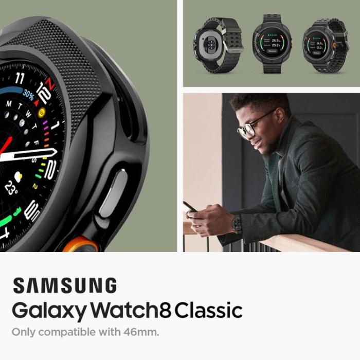 Spigen - Spigen Galaxy Watch 8 Classic (46mm) Skal Liquid Air - Svart