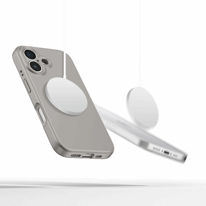Tech-Protect - Tech-Protect iPhone 16e Mobilskal Magsafe Liquid Silikon - Grå
