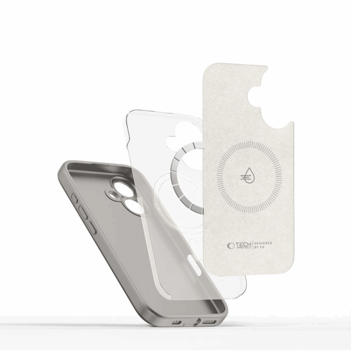 Tech-Protect - Tech-Protect iPhone 16e Mobilskal Magsafe Liquid Silikon - Grå