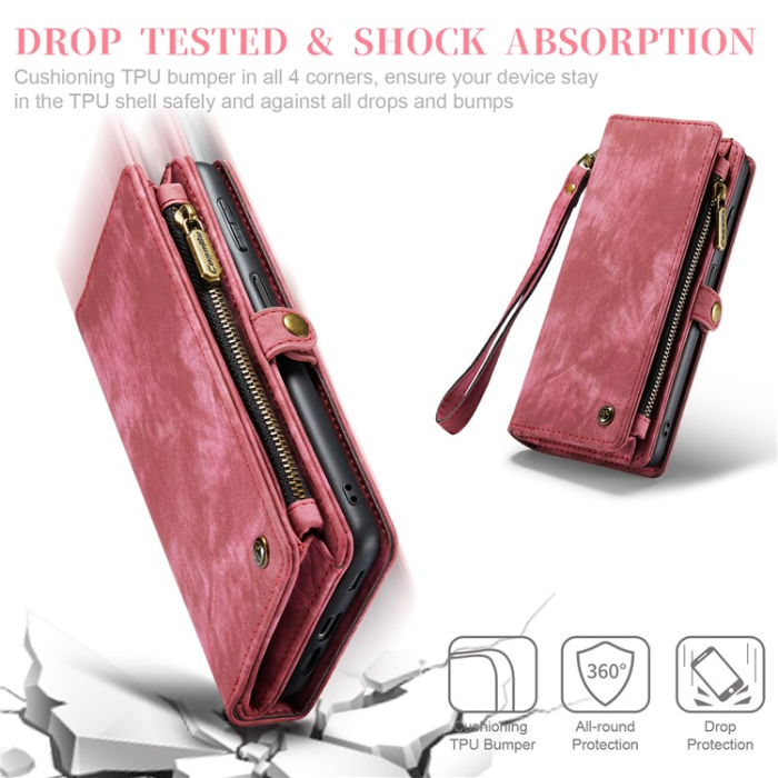 Caseme - Caseme Galaxy A34 5G Plånboksfodral Detachable - Röd