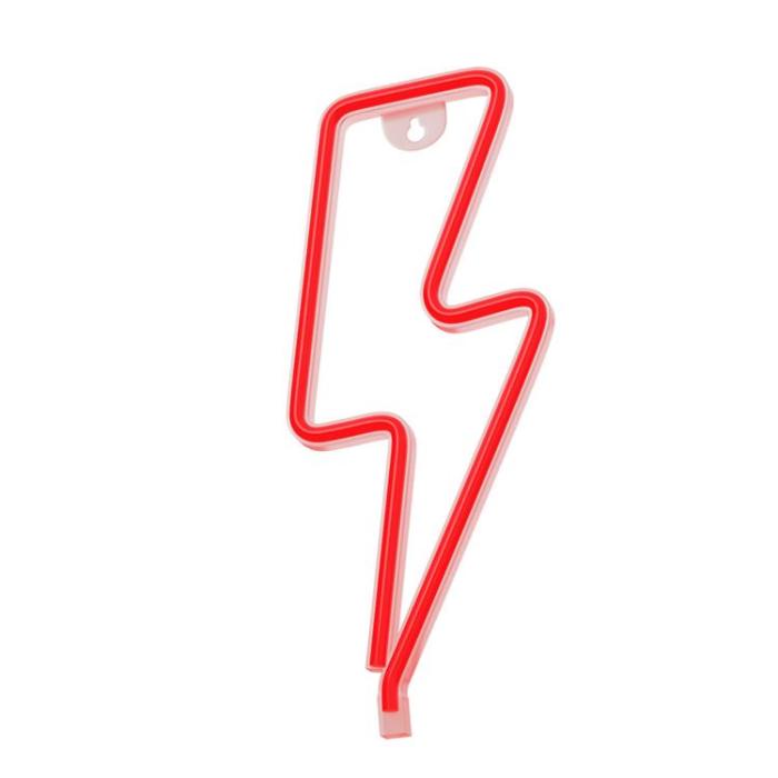 Forever Light - Forever Light LED Neon BOLT Bat + USB FLNE06 - Röd