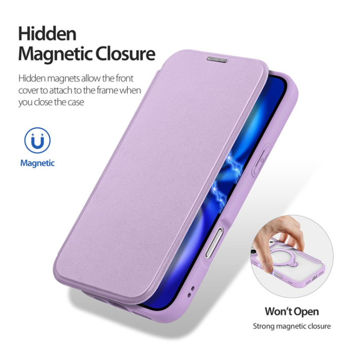 Dux Ducis - Dux Ducis iPhone 17 Pro Max Plånboksfodral MagSafe Skin X Pro Kickstand