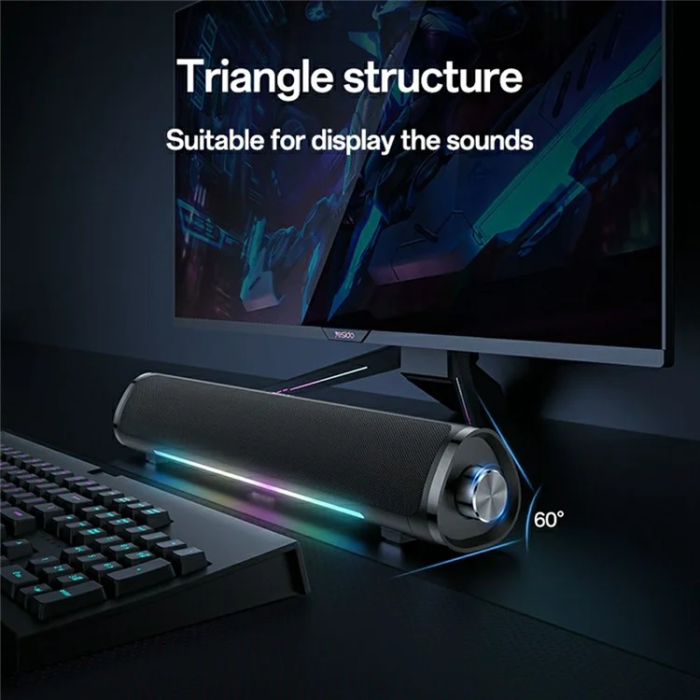 Yesido - YESIDO Trådlös Högtalare Audio Förstärkare med Lighting - Svart