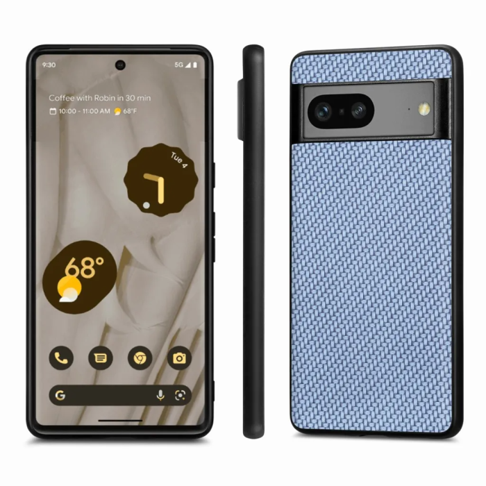 UTGATT - Google Pixel 7A Mobilskal Texturerat - Blå