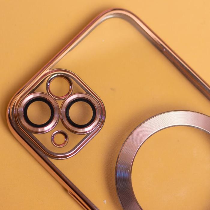 OEM - iPhone 13 Pro Skal Roséguld Chrome Mag
