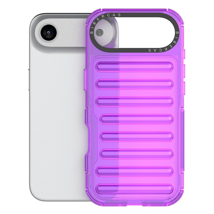 A-One Brand - iPhone 17 Air Mobilskal Stripe Design Detachable - Lila